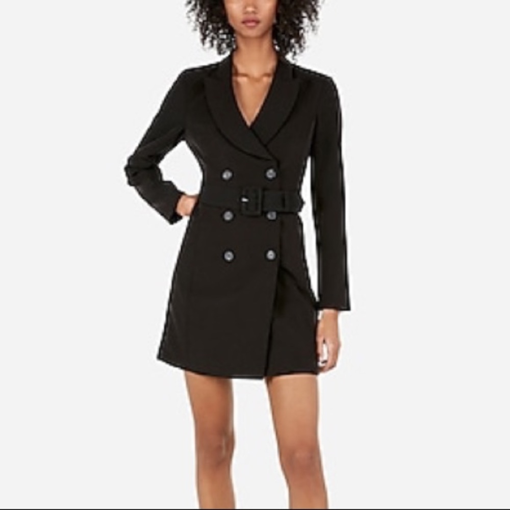 EXPRESS Double Breasted Suit Dress - Picture 2 of 3